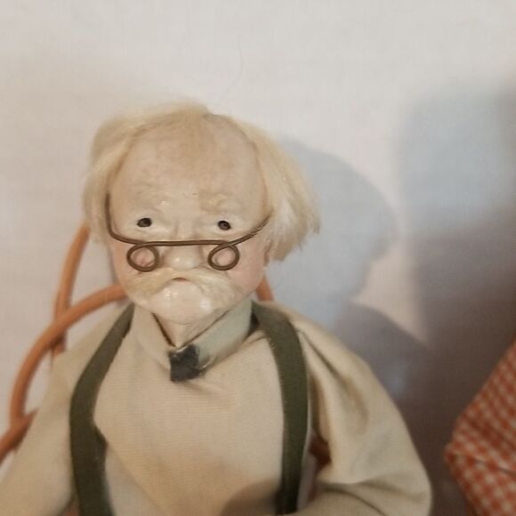 Grandma & Grandpa Dolls Handmade by Rena's Dough Or - Picture 3 of 15